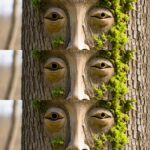 occhi negli alberi